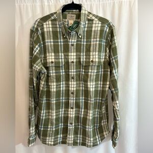 L.L. Bean slightly fitted flannel NWT Size M